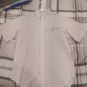 Ralph Lauren Short-Sleeve Plaid Button-Down Shirt - Classic Fit Size M